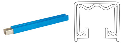 Bar, cover and pin assembly - 4 mts. long